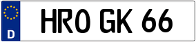 Truck License Plate